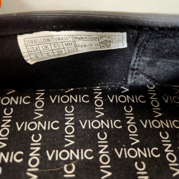 Vionic Spark Willow Ballet Flats Black Size 8. Insoles missing - Picture 7 of 8